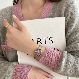 Mode ovale petit cadran montre pour femme tempérament simple montre d'étudiant étanche montre en acier inoxydable - Product Image 2