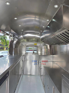 Remolque de barra móvil de acero a precio de fábrica, Mini remolque de comida de 10 pies, remolque de perritos calientes para café al aire libre - Product Image 6