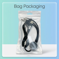 Câble de charge USB 3.2 Type-C en nylon tressé avec rétroéclairage LED, charge rapide, écologique, 12 mois, logo personnalisé, scanner multifonction