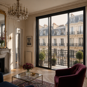 Porte coulissante parisienne JUNYAO 5+20A+5 Low-E, isolation phonique, NFRC CE OEM pour appartement <span class=keywords><strong>Haussmann</strong></span> - Product Image 5