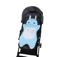 Coussin de poussette pour bébé en forme de lapin multicolore, confortable et respirant, pour poussette pliable de 0 à 3 ans