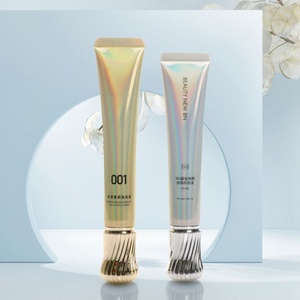 Emballage plastique de luxe pour cosmétiques de soin de la peau, tube mince pour fond de teint liquide et écran solaire, avec logo personnalisé imprimé en gros - Product Image 1