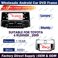 TOYOTA 4 RUNNER 2009 Araba Monitörü Araba DVD Oynatıcı Çerçevesi Fasya Paneli Android Araba Radyosu Çerçevesi için Toptan Araba Ses Sistemi Çerçevesi