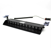 Rouge Bleu LED Voiture Pare-Brise Stroboscopique Voyant D'avertissement Clignotant D'urgence Clignotant Signal Lampe 12 Leds