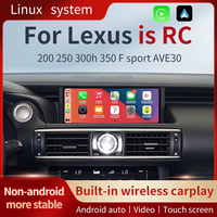 Lecteur multimédia GPS de navigation sans fil Carplay Android Auto pour Lexus IS RC 200 250 300 350 200t 300h avec écran tactile de 10,25 pouces