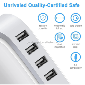 5 trong 1 cổng sạc 40W PD sạc thông minh nhiều <span class=keywords><strong>USB</strong></span> sạc điện thoại di động công suất cao 6 cổng <span class=keywords><strong>USB</strong></span> đa cổng sạc nhanh - Product Image 4