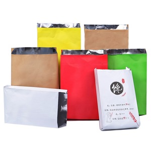 Fabbrica intero logo personalizzato di vendita di carta kraft con foglio di alluminio all'interno <span class=keywords><strong>per</strong></span> il confezionamento di cibo da asporto sacchetti di cibo foderato BBQ bag - Product Image 6