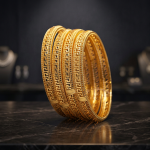 Bracelet indien plaqué or de teinture en gros, bracelets de mode, bracelet en or traditionnel, bijoux en or de teinture Oro Joyeria. - Product Image 5