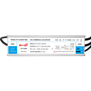 IP67 Waterproof 150W-300W Flicker Free CV DALI-2 Push Dimmable LED Strip Driver Outdoor Power Supply 170-264V AC-DC 12V 24V 48V - Product Image 3