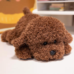 Juguete de Peluche de Perro Rizado Acogedor al por Mayor, Muñeco de Mascota Suave de Alta Calidad para Minoristas de Comercio Electrónico Transfronterizo, Juguete Calmante para Bebés - Product Image 4