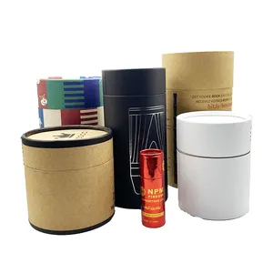 Luxury Round Cylinder Hat Boxes With Lid Tall Round Circle Portable Flower Gift Packing Box Tea Paper Tube Packaging