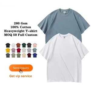 <span class=keywords><strong>Camisetas</strong></span> Deportivas de Algodón para <span class=keywords><strong>Hombre</strong></span>, de Alta Calidad, 280 Gramos, Tallas Grandes, Lisas, Teñidas, con Logotipo Personalizado DTG, <span class=keywords><strong>Camisetas</strong></span> Estampadas al por Mayor a Bajo Precio - Product Image 2