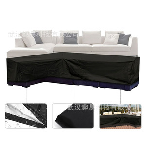 QY L-Shaped <b>Sofa</b> <b>Cover</b> Polyester Dustproof Water Resistant Outdoor Furniture Protector - Product Image 1