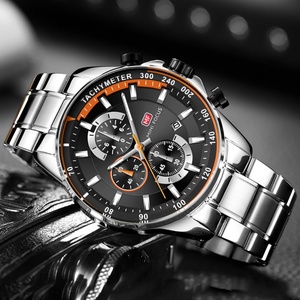 MINI FOCUS 0218G Montre d'affaires en acier inoxydable pour hommes Vente en gros chinoise Reloj Par Hombre - Product Image 5
