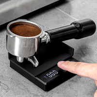 Balance de cuisine numérique en silicone durable avec plateau de pesée et affichage numérique, mini-balance pour café