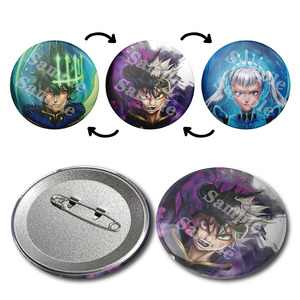 2023 Sản Phẩm Mới Nhật Bản Nhân Vật Anime Pins <span class=keywords><strong>3D</strong></span> Thay Đổi Lật Phù Hiệu <span class=keywords><strong>3D</strong></span> Dạng Thấu Kính Anime Chuyển Động Pins Phù Hiệu Nút Tinplate - Product Image 5