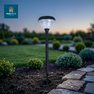 Lampe solaire LED à piquet pour pelouse, étanche IP65, rechargeable, avec capteur de lumière, pour jardin, allée, extérieur - Product Image 4