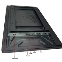 Monitores Industriales con Pantalla Táctil Impermeables de 10.1, 13.3, 15.6, 19 y 32 Pulgadas, Panel Táctil Capacitivo TFT, Monitor de Pared
