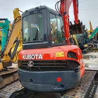 En stock, occasion, pour pelle sur chenilles U55-4, 5 tonnes, godet de 0,16 m, moteur japonais d'origine, pour travaux d'aménagement paysager et de terrassement.