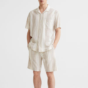 Shorts pour hommes les plus vendus Logo imprimé et brodé personnalisé 100% coton motif solide écologique - Product Image 1