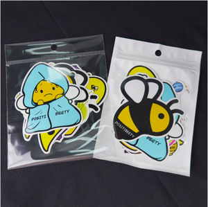 Etiqueta adhesiva impermeable de dibujos animados a precio de fábrica, impresión UV, pegatina de cuenta de mano de colores DIY, pegatina adhesiva de PVC en forma - Product Image 2