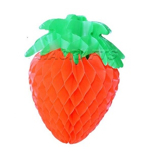 Venta caliente 4 pulgadas 10 pulgadas 12 pulgadas linterna de papel de plástico con forma de fruta para decoraciones de fiesta, decoraciones de cumpleaños - Product Image 1