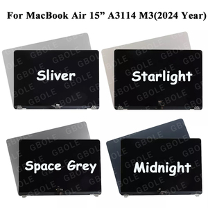 15 "nouveau pour <span class=keywords><strong>MacBook</strong></span> <span class=keywords><strong>Air</strong></span> A3114 M3 2024 Retina EMC 9301 8612 LCD écran complet assemblage d'affichage 2880*1864 661-34701 661-34702 - Product Image 2