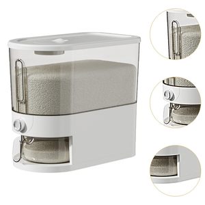 Household PP <b>Rice</b> Dispenser 10kg sealed <b>Container</b> Storage Box for Kitchen - Product Image 4