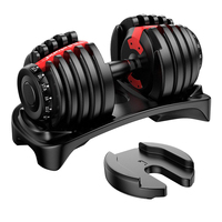 Haltères réglables, réglables, accessoires de gymnastique, 24kg, bon marché