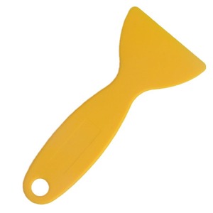 Small Car Window Squeegee Plastic 13.5cm Yellow Durable Multi Functional Scraper For Auto Glass Cleaning - Product Image 5