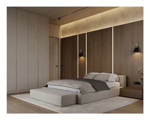 大木现代卧室床套装-环保耐用3年保修定制尺寸批发中国产地SJ-B01 - Product Image 6