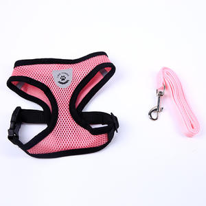 <span class=keywords><strong>Harness</strong></span> Vest Anjing Kucing Bahan Jaring Lembut Tanpa Tarik, Tali Dada, Tali Jalan-Jalan Anjing - Product Image 5