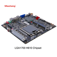 Carte mère Maxtang Mini-ITX avec système de processeur Intel HM86/H110/B150/Z170/H610 Socket LGA 1151 1700 2xDDR4 Mini ITX Motherboard