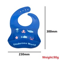 Nouveau Design fournitures cuillère bol bébé bouton pliant bavoir en Silicone durable