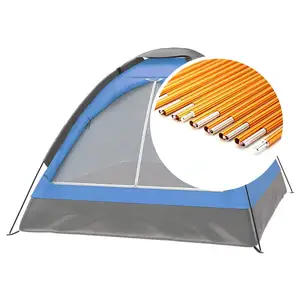 Nhôm ống 3003 Tarp lều cực ngoài trời màu xanh lá cây Anodized nhôm có thể điều chỉnh lều cực