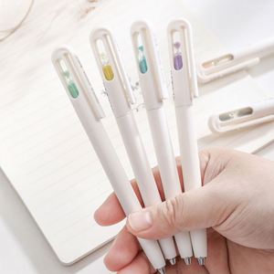 Stylo neutre rotatif à double pointe, séchage rapide, design créatif et pratique, avec une valeur esthétique élevée, forme sablier - Product Image 1