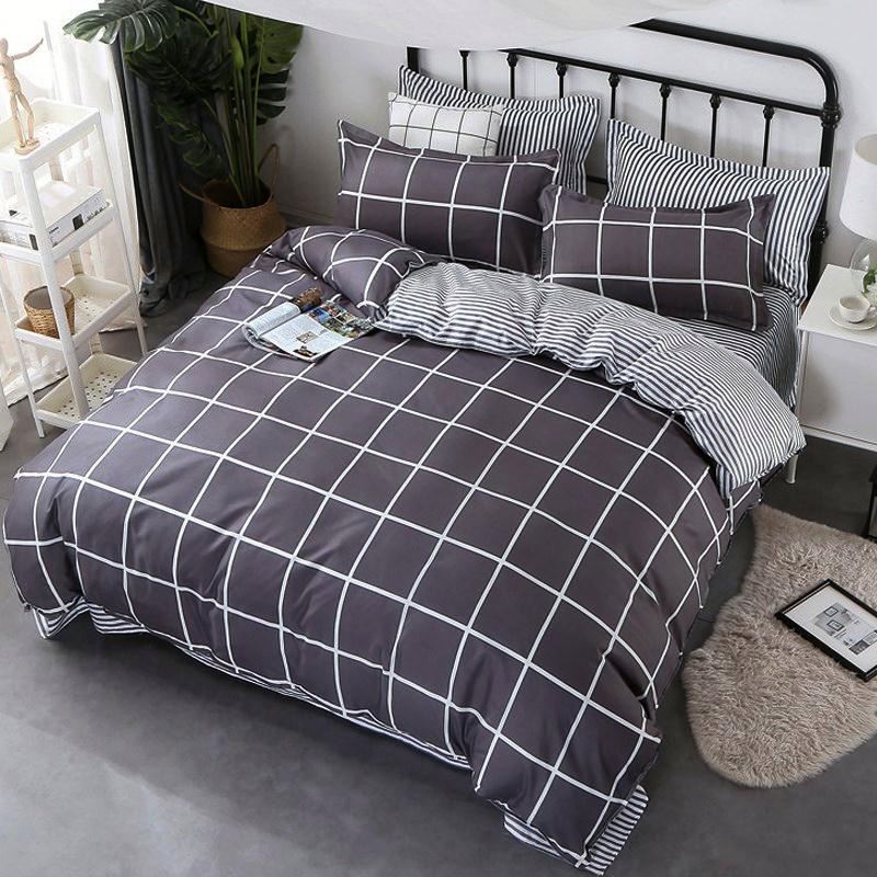 Оптовая продажа, дешевое двухместное постельное белье, одеяло, пододеяльник, наборы в сумке