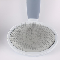 Brosse lissante simple en acier inoxydable pour chats et chiens - Outil de toilettage et de massage pour animaux de compagnie