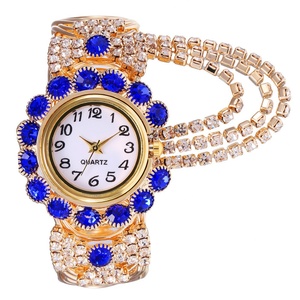 Montre bracelet en cristal de luxe pour femmes, montre à quartz avec strass, bijoux de mode - Product Image 4