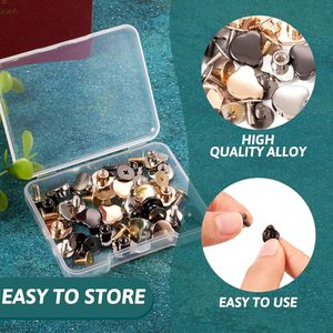 Magibeads Sets Bear Leather Rivets Kit Cute Alloy <b>Purse</b> Screws Back Buttons Decorative Rivets Tightener Metal Buckle Studs For C - Product Image 5