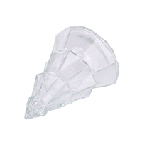 Vente en gros de pots de rangement en verre transparent en forme de sapin de Noël, récipients à bougies saisonniers pour la décoration de dîners de mariage