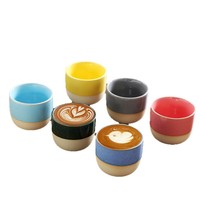 Tasse à café expresso en céramique arabe de 150 ml, meilleure vente, tasse à latte en argile