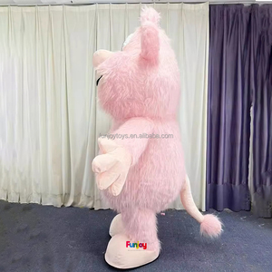 Fun Pink Anime Rat Traje de <span class=keywords><strong>mascota</strong></span> inflable 2m/2,6 m Inflable Cool Mouse Cosplay <span class=keywords><strong>Mascota</strong></span> para adultos - Product Image 2