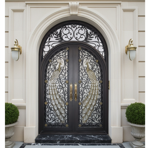 Portes <span class=keywords><strong>sur</strong></span> <span class=keywords><strong>mesure</strong></span> haut de gamme abordables, spécifiquement conçues pour le marché nord-américain, <span class=keywords><strong>porte</strong></span> <span class=keywords><strong>d</strong></span>'<span class=keywords><strong>entrée</strong></span> de sécurité en fer chinois de qualité NFRC - Product Image 4