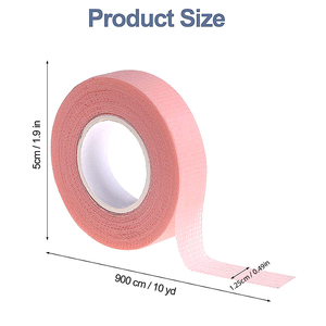 Beiqili 9M ruban adhésif non tissé ruban de papier adhésif médical sous le ruban de coussinet pour les yeux pour l'extension de faux cils Patch de cils maquillage - Product Image 3