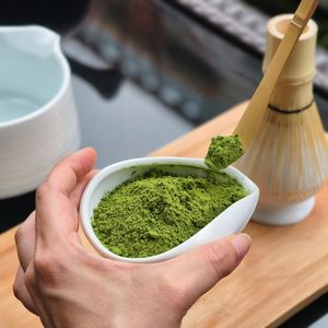 ผงชาเขียวมัทฉะออร์แกนิคเกรดพิธีกรรมแบบสำเร็จรูป บรรจุภัณฑ์แบบสุญญากาศ กล่อง ถุง หรือขวด สำหรับเครื่องดื่ม - Product Image 4