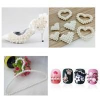 500g par sac 8mm 10mm 12mm perles d'imitation rondes perles en vrac pour les décorations de bricolage pour l'artisanat et le design