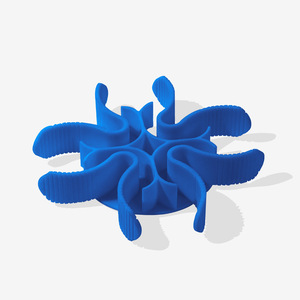 Tapis d'alimentation lente en silicone bleu anti-étouffement pour chien avec ventouse - Product Image 1