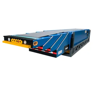 Correia transportadora telescópica móvel automática de carga e descarga de contêineres de caminhão de 20 e 40 pés