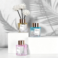 Diffuseur de parfum d'ambiance Molly Glory Mini Luxury Modern 50 ml, écologique, parfum longue durée, décoration d'intérieur, huile essentielle, ensemble de diffuseurs à bâtonnets, désodorisant